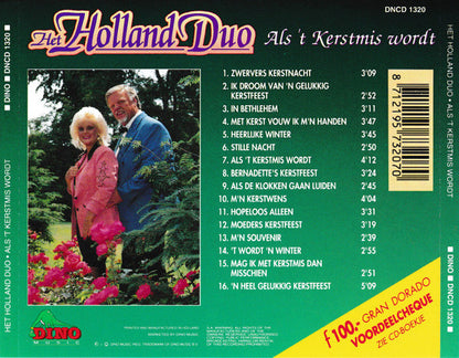 Holland Duo - Als 'T Kerstmis Wordt (CD) Compact Disc Goede Staat