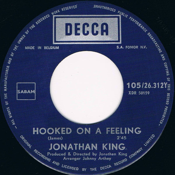 Jonathan King - Hooked On A Feeling
