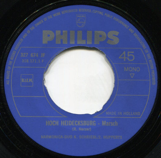 Harmonica Duo K. Schriebl / J. Hupperts - Hoch Heidecksburg 00893 18453 21257 21850 Vinyl Singles Hoes: Generic