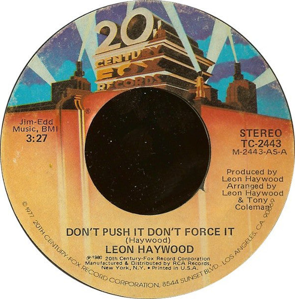 Leon Haywood - Don't Push It Don't Force It 36312 Vinyl Singles Goede Staat ++