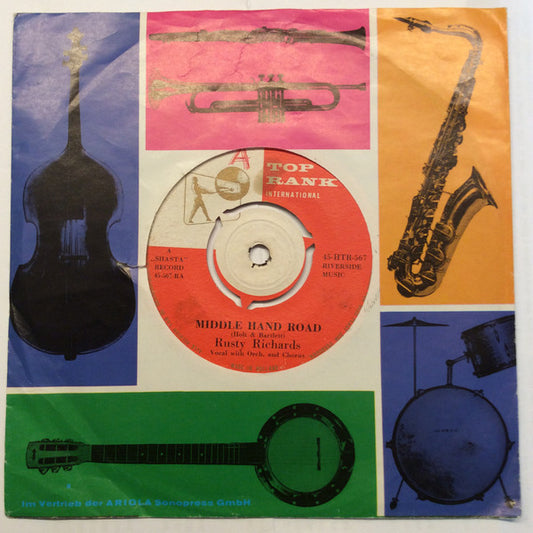 Rusty Richards - Middle Hand Road Vinyl Singles Vinyl Very Good (VG) <br> Hoes Good Plus (G+)