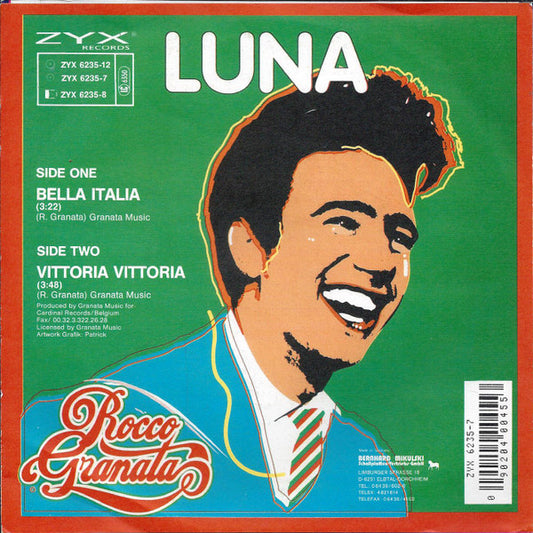 Rocco Granata - Bella Italia Vinyl Singles Vinyl Zeer Goed / Hoesje Goed "VINYLSINGLES.NL"