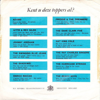 Adamo - Another Love Affair Vinyl Singles Vinyl Very Good (VG) <br> Hoes Good Plus (G+)