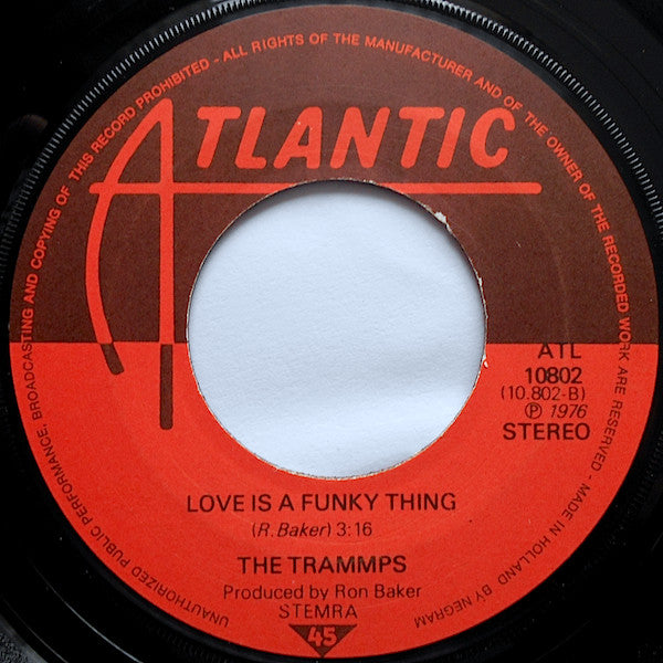 Trammps - Disco Party (Dance People Dance) Vinyl Singles Vinyl Very Good (VG) <br> Hoes Generic