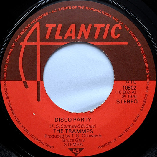 Trammps - Disco Party (Dance People Dance) Vinyl Singles Vinyl Very Good (VG) <br> Hoes Generic