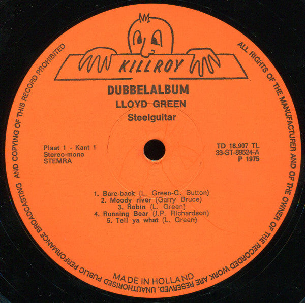 Lloyd Green - Dubbel (LP) Vinyl LP Dubbel Vinyl Very Good (VG) <br> Hoes Good Plus (G+)