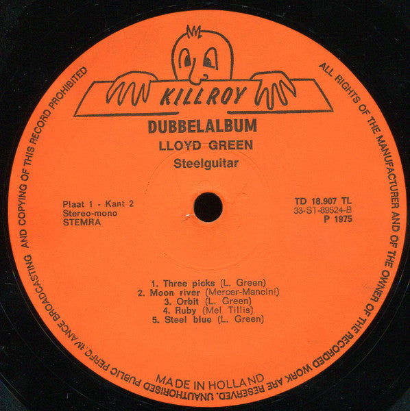 Lloyd Green - Dubbel (LP) Vinyl LP Dubbel Vinyl Very Good (VG) <br> Hoes Good Plus (G+)