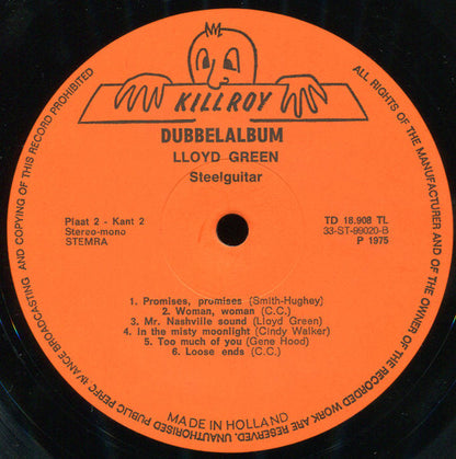 Lloyd Green - Dubbel (LP) Vinyl LP Dubbel Vinyl Very Good (VG) <br> Hoes Good Plus (G+)