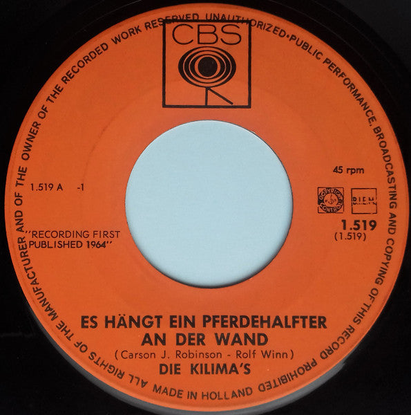 Kilima Hawaiians - Es Hängt Ein Pferdehalfter An Der Wand Vinyl Singles Vinyl Goed / Hoes Generic