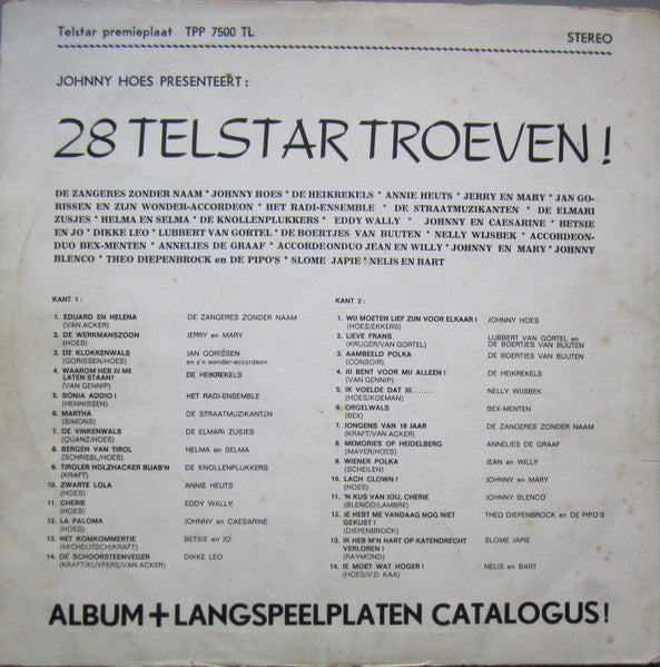 Various - Johnny Hoes Presenteert: 28 Telstar Troeven! (LP)