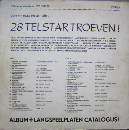 Various - Johnny Hoes Presenteert: 28 Telstar Troeven! (LP)