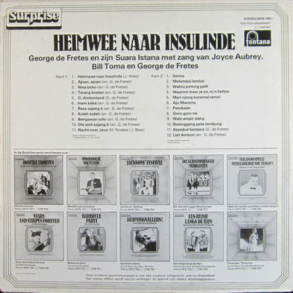 George de Fretes - Heimwee Naar Insulinde (LP)