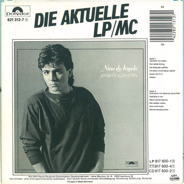 Nino de Angelo - Atemlos Vinyl Singles Vinyl Very Good (VG) <br> Hoes Good Plus (G+)