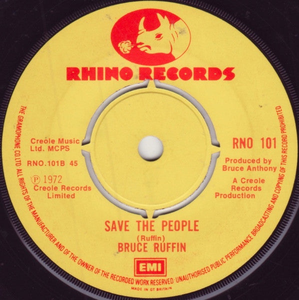 Bruce Ruffin - Mad About You Vinyl Singles Vinyl Very Good (VG) <br> Hoes Good Plus (G+)