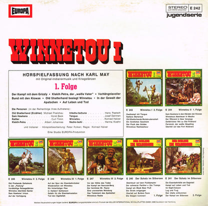 Karl May - Winnetou I *. Folge (LP) Vinyl LP Vinyl Very Good (VG) <br> Hoes Good Plus (G+)