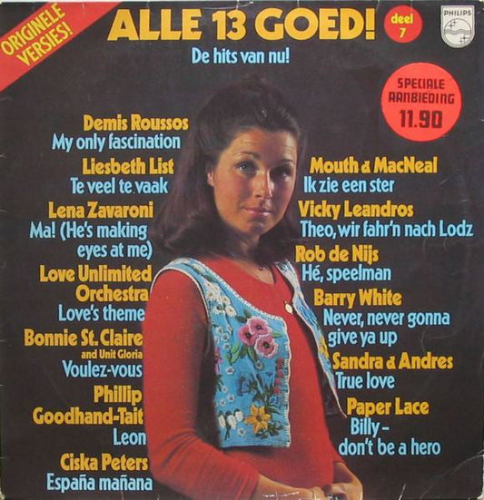 Various - Alle 13 Goed! Deel 7 (LP) 50952 Vinyl LP Goede Staat