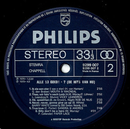 Various - Alle 13 Goed! Deel 7 (LP) 50952 Vinyl LP Goede Staat