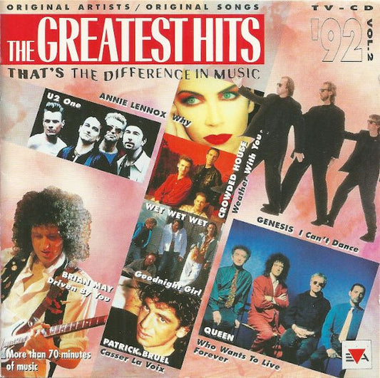 Various - The Greatest Hits '92 Vol. 2 (CD) Compact Disc Goede Staat