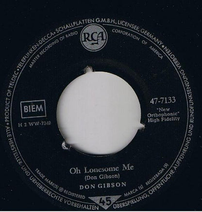 Don Gibson - Oh Lonesome Me Vinyl Singles Vinyl Goed / Hoes Generic