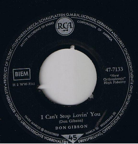 Don Gibson - Oh Lonesome Me Vinyl Singles Vinyl Goed / Hoes Generic