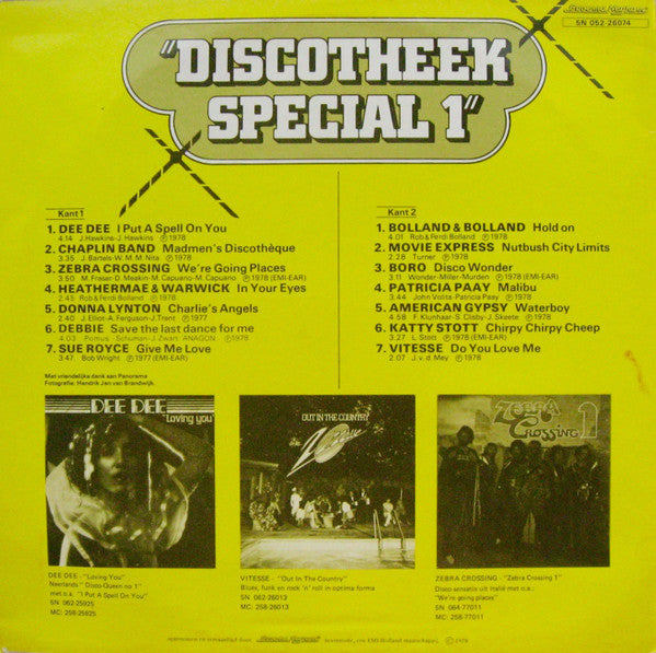 Various - Discotheek Special 1 (LP) 50176 Vinyl LP Goede Staat