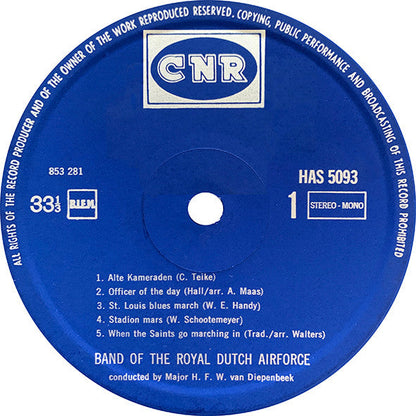 Band Of The Royal Dutch Airforce - Band Of The Royal Dutch Airforce (LP) Vinyl LP Vinyl Very Good (VG) <br> Hoes Good Plus (G+)