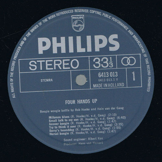 Rob Hoeke And Hein van der Gaag - Four Hands Up (LP) 40990