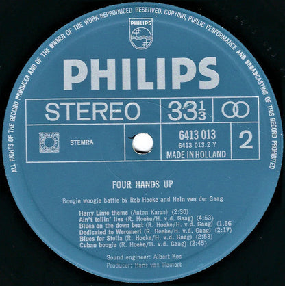 Rob Hoeke And Hein van der Gaag - Four Hands Up (LP) 45194
