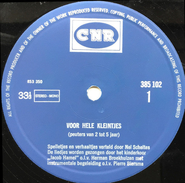 Jacob Hamel - Voor Hele Kleintjes (LP) 49395