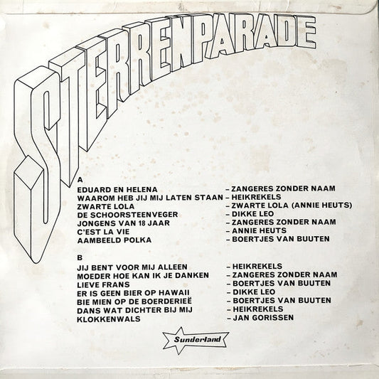 Various - Sterrenparade (LP) Vinyl LP Vinyl Zeer Goed / Hoesje Goed "VINYLSINGLES.NL"