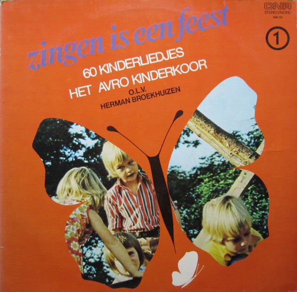 Kinderkoor Jacob Hamel - Zingen Is Een Feest 1 - 60 Kinderliedjes (LP) Vinyl LP Vinyl Goed / Hoes Zie Foto