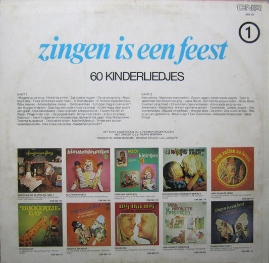 Kinderkoor Jacob Hamel - Zingen Is Een Feest 1 - 60 Kinderliedjes (LP) Vinyl LP Media VG+ / Sleeve Zie Foto "VINYLSINGLES.NL"