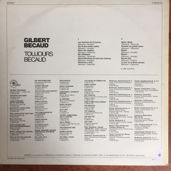 Gilbert Bécaud - Toujours Becaud (LP)