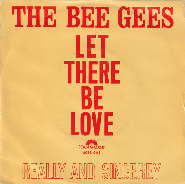 Bee Gees - Let There Be Love 38474 Vinyl Singles Goede Staat