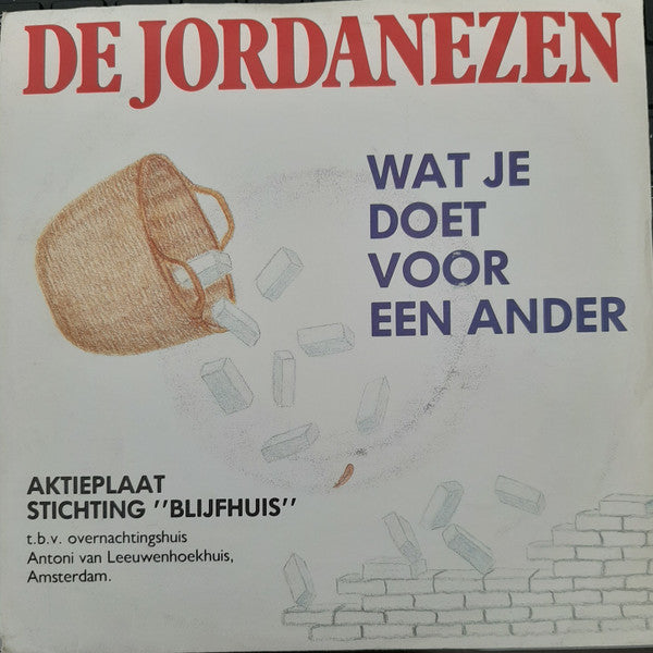 Jordanezen - Aktieplaat Stichting Blijf Thuis Vinyl Singles Vinyl Very Good (VG) <br> Hoes Good Plus (G+)