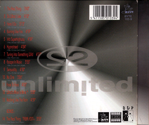 2 Unlimited - Real Things (CD) Compact Disc Goede Staat