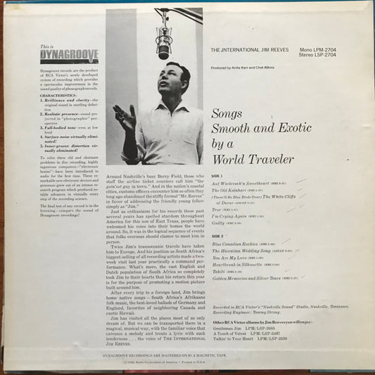 Jim Reeves - The International Jim Reeves (LP)