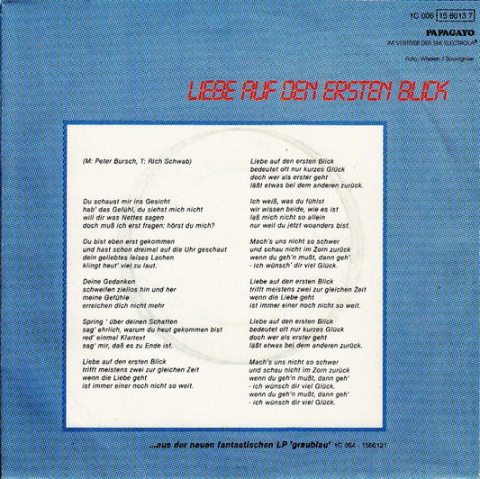 Peter Bursch 's Bröselmaschine - Liebe Auf Den Ersten Blick