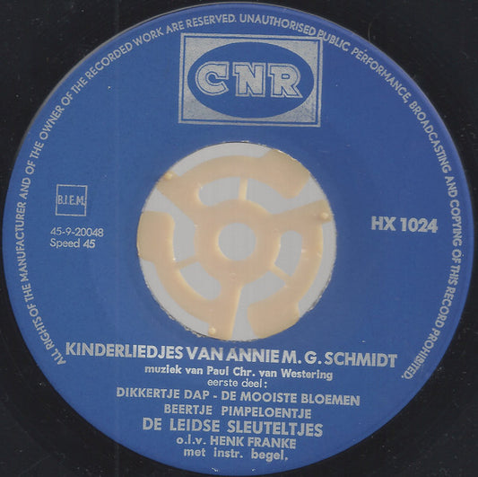 Leidse Sleuteltjes - Kinderliedjes Van Annie M.G. Schmidt (EP) 39675 Vinyl Singles EP Hoes: Generic