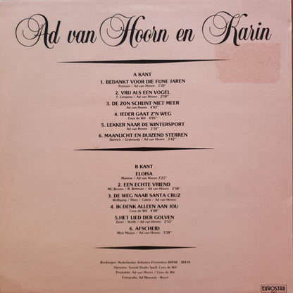 Ad van Hoorn en Karin - Bedankt Voor Die Fijne Jaren (LP) 44591 Vinyl LP VINYLSINGLES.NL