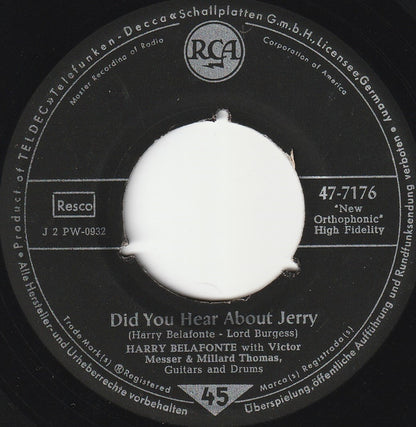 Harry Belafonte - The Marching Saints Vinyl Singles Vinyl Goed / Hoes Generic