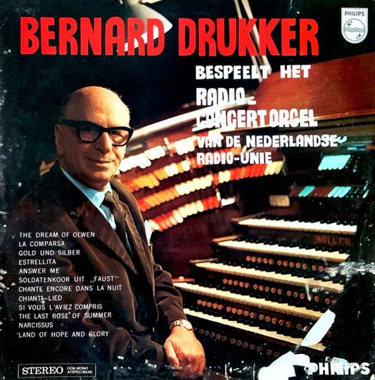 Bernard Drukker - Bespeelt Het Radio Concert Orgel (LP) 50572 Vinyl LP Goede Staat