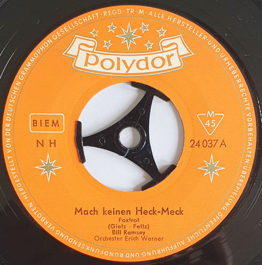 Bill Ramsey - Mach Keinen Heck-Meck Vinyl Singles Vinyl Very Good (VG) <br> Hoes Generic