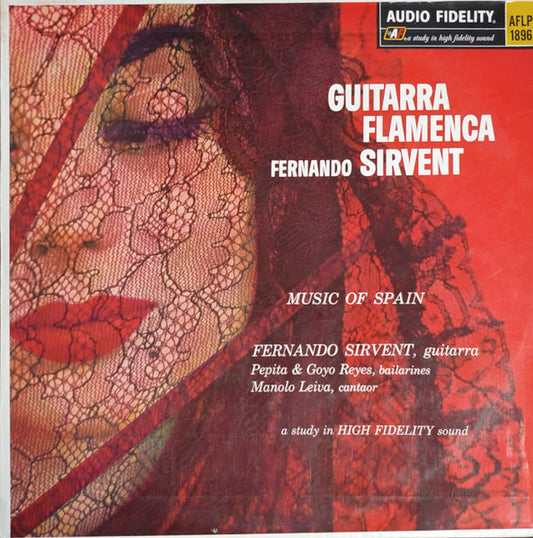 Fernando Sirvent – Guitarra Flamenca (LP) Vinyl LP Vinyl Very Good (VG) <br> Hoes Good Plus (G+)