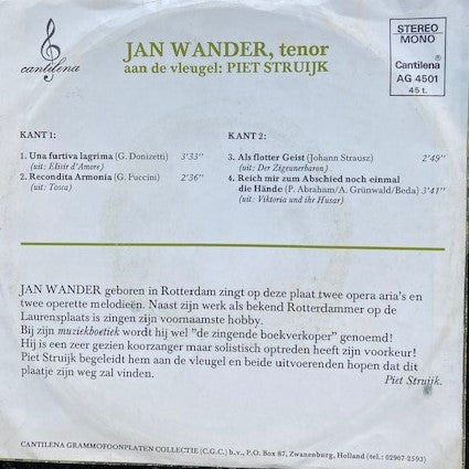Jan Wander - Jan Wander Zingt