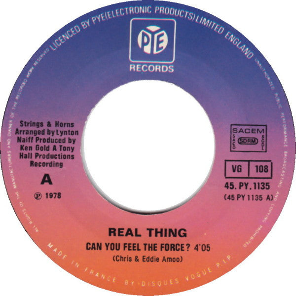 Real Thing - Can You Feel The Force?