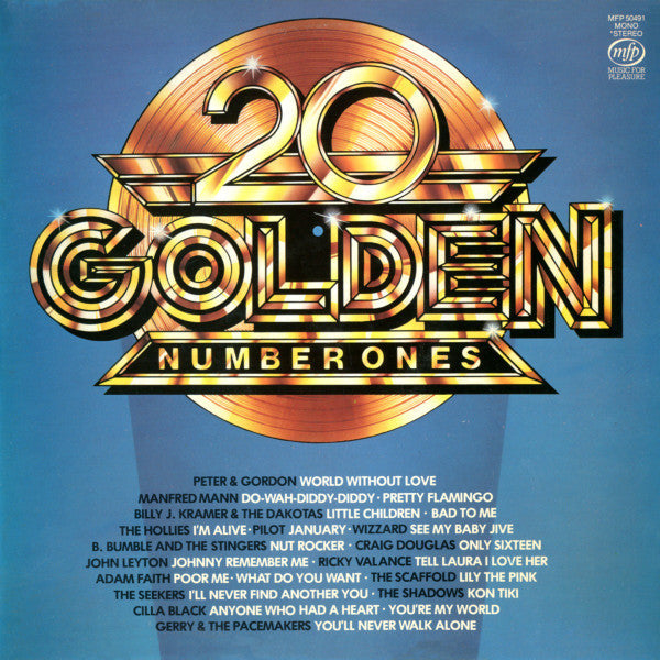 Various - 20 Golden Number Ones (LP) Vinyl LP Vinyl Very Good (VG) <br> Hoes Good Plus (G+)
