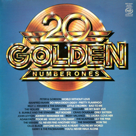 Various - 20 Golden Number Ones (LP) Vinyl LP Vinyl Very Good (VG) <br> Hoes Good Plus (G+)