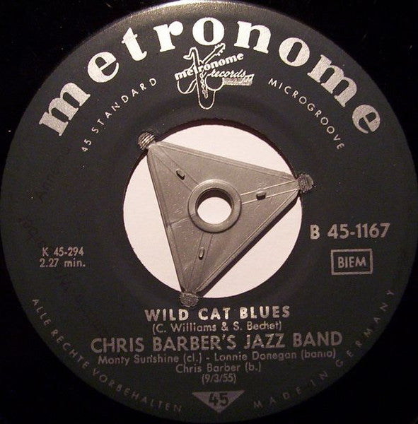 Chris Barber's Jazz Band - Wild Cat Blues Vinyl Singles Vinyl Very Good (VG) <br> Hoes Generic