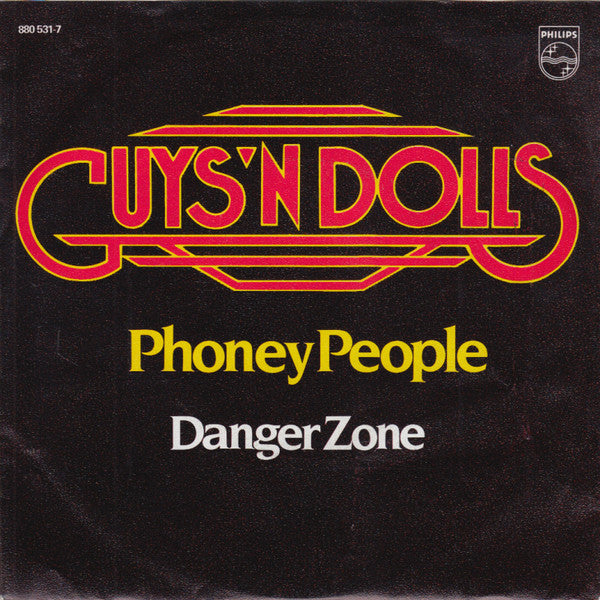 Guys 'n Dolls - Phoney People Vinyl Singles Vinyl Very Good (VG) <br> Hoes Good Plus (G+)